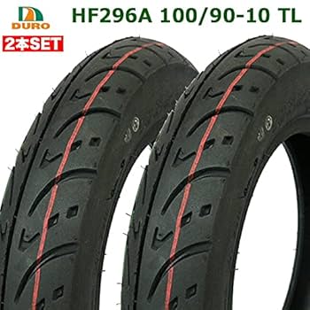 Amazon.co.jp: DURO タイヤ 2本セット HF296A 100/90-10 TL